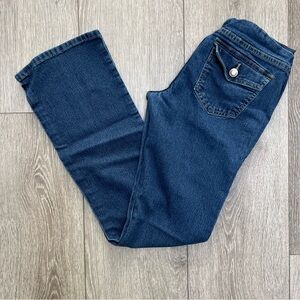 BELLA VIDA MATERNITY DARK WASH BOOT CUT DENIM JEAN SMALL